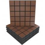 Polyester Fiber Soundproof Wall Boards Wood Slat Acoustic Panels For Inner Decoration for sale