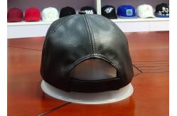 China High Quality Leather Fabric Emboss Logo Custom Velcro Closure Baseball Curve Brim Cap supplier