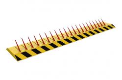 China High visibility Yellow Black A3 Steel Spike Barrier For Traffic Control System supplier