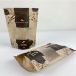 Digital Printed Stand Up Pouch Kraft Paper Smell Proof Bags Food Packaging Doypack With Window for sale