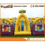 Yellow Boot Camp Tunnel Toys Indoor Obstacle Course Waterproof 0.55 mm PVC Tarpaulin for sale
