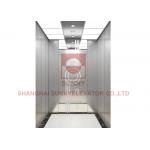 Passenger Elevator Hairline Stainless Steel Lift Cabin Etching 2500kg Load for sale