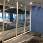 Thickness 8mm Glass Office Dividers Partitions Stability Safety for sale