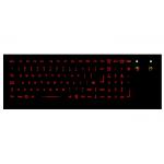 Panel Mount Metal Mechanical Keyboard Stainless Steel Kiosk With Integrated Touchpad