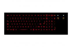 China Panel Mount Metal Mechanical Keyboard Stainless Steel Kiosk With Integrated Touchpad supplier