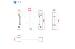 China Global elite swing gate engineering design anti-collision acrylic swing gate 130N supplier