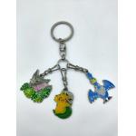 Diecasting Zinc Alloy Keychain Pendant Pokemon Cover With Clear Resin Oil for sale