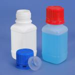 100ml HDPE Square Laboratory Reagent Bottle Containers Screw Cap