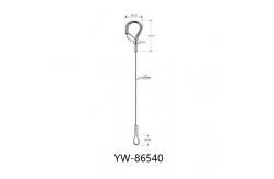 China Loop And Die Cast Hook Steel Wire Rope Sling 2000mm Length YW86543 supplier