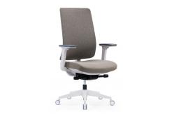 China Ergonomic Blue Rotating Fabric Mesh Office Chair With 3D Lifting Armrest supplier
