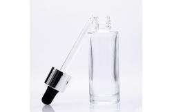 China Empty Round Serum Glass Bottle 40ml Customized for Private Skincare Packaging supplier