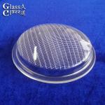 Customize Transparent Textured Surface Glass Light Cover Lens