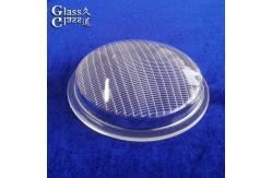 China Customize Transparent Textured Surface Glass Light Cover Lens supplier