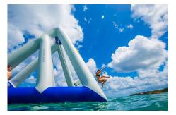 China Fire Retardant Crazy Inflatable Floating Playground For Event , Party , Club supplier