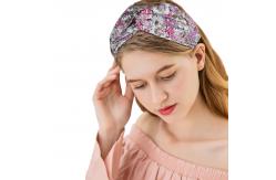 China Fashion Women Head Scarves Wide Elastic Headbands With Heat Transfer Logo supplier