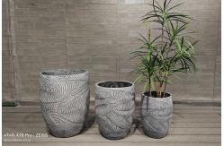 China Customed Fiber Clay Planter Modern Style And Frost Resistance supplier