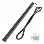 Metal 24 Way Multi Outlet Power Strip With 15' Ultra Long Extension Cord American for sale