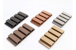 China Exterior 3D Wall Panel 140mm - 160mm Wooden Grain WPC Wall Siding supplier