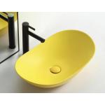 Modern Style Above Counter Basin Round Shape Matte Yellow Color for sale