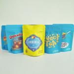 CBD Packaging  Bag Hamp Flower Packaging Bag Black Mylar Cookies Bag for sale