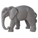 Fiberglass Garden Animal Sculptures Decorative Stone Elephant Garden Statue for sale