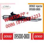Injector nozzle 095000-0800 6156-11-3100 for Komatsu Excavator SA60125E-3, PC450LC-7 Common rail Injector 6156113100 for sale