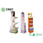 Custom Retail Printed Pop Cardboard Cosmetic Display Carton Floor Display Stand