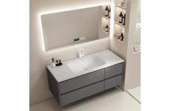 China Modern Bathroom Vanity Cabinet Set Stone Slate Basin Customized Size supplier