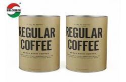 China Foil Lined Silver Movable Cover Paper Canister For Coffee Packaging supplier
