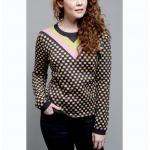 China Birdseye Jacquard Knit Sweater Winter Pullover For Ladies Casual Wear Warm manufacturer