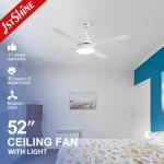 Indoor 52 Inch/OEM Pure Copper DC Ceiling Fan with LED Light and Remote Control Sale for sale