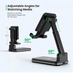 Portable Multifunctional 2 in 1 Wireless Charger Foldable Adjustable Angles Heights