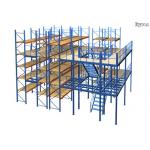 Powder Coated Mezzanine Racking System Multi - Level Steel Structure Shelves Racks