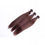 Peruvian Human Virgin Ombre Hair Weave Color #4 Dark Brown Brazilian Hair for sale