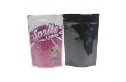 China 110 Microns Flat Bottom Pouch PE Embossing Resealable Zipper Bags supplier