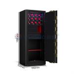 Biometric Fingerprint Lock Jewelry Safes For Sale With 7 Open Ways Luxury Watch Winder Safe for sale