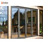 Tempered Glass Aluminum Folding Doors Australian Standards Patio Soundproof Bifold Doors