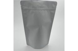 China 1lb Matte White Plastic Resealable Stand Up Coffee Pouch With Valve supplier