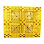 PP HDPE Yellow Plastic Pallets Stackable 100% Virgin Material for sale