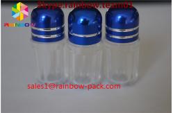 China Small sex  empty medicine bottles with aliminum foil cap , bullet shell casing supplier