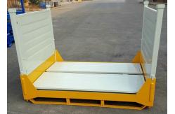 China Forklift Collapsible Mesh Stillages And Cages Pallet Anti Tip Design supplier