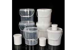 China Transparent Plastic Bucket With IML Printing Durable Bucket Shape T/T Accepted supplier