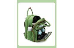China Waterproof Wet Custom Logo Mommy Baby Diaper Bag With Changing Bed supplier