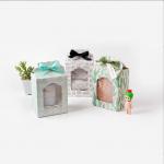 Customized Toy Cosmetics Clothes Cardboard Display Transparent Custom Doll Packaging Box With Clear Pvc Window for sale