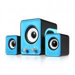 Wired Computer Speakers USB 2.1 Speakers Stereo Two Satellites with Subwoofer for PC  Available in Multiple Colors for sale