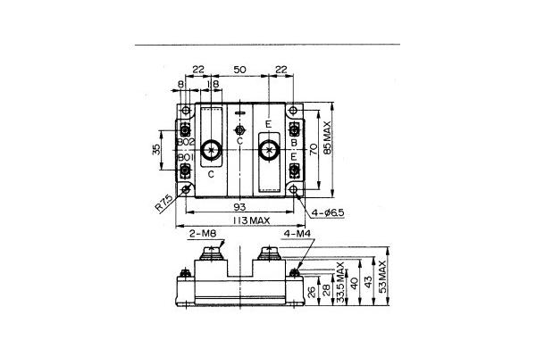 IGBT Power Module 1DI400X-120 POWER TRANSISTOR MODULE　FUJITSU IGBT Power Module