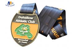 China Egg Shape Custom Sports Medals / Personized Antique Gold Plating 5k Running Medals supplier