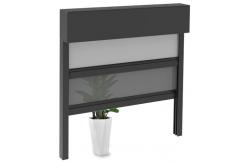 China Outdoor Window Waterproof Fabric Motorized Double Layer Zip Roller Blinds supplier