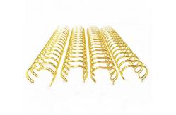 China 25.4mm Double Loop Wire Binding , 34 Loops Document Metal Spiral Wire supplier