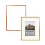 Square Corner Rectangular Gold Aluminium Mirror Frames Profile For Bathrooms for sale